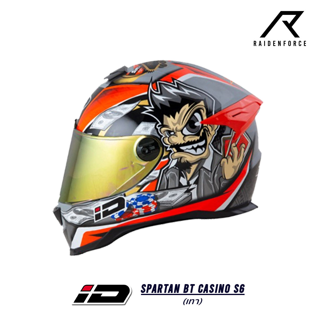 casino motorcycle helmet Helmet ID HELMET SPARTAN BT Casino S6 gray – RAIDENFORCE ONLINE&E-COM