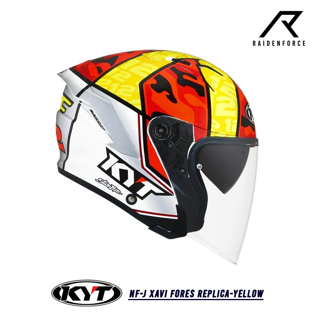 Helmet KYT NF-J Xavi fores Replica-Yellow – RAIDENFORCE ONLINE&E-COM
