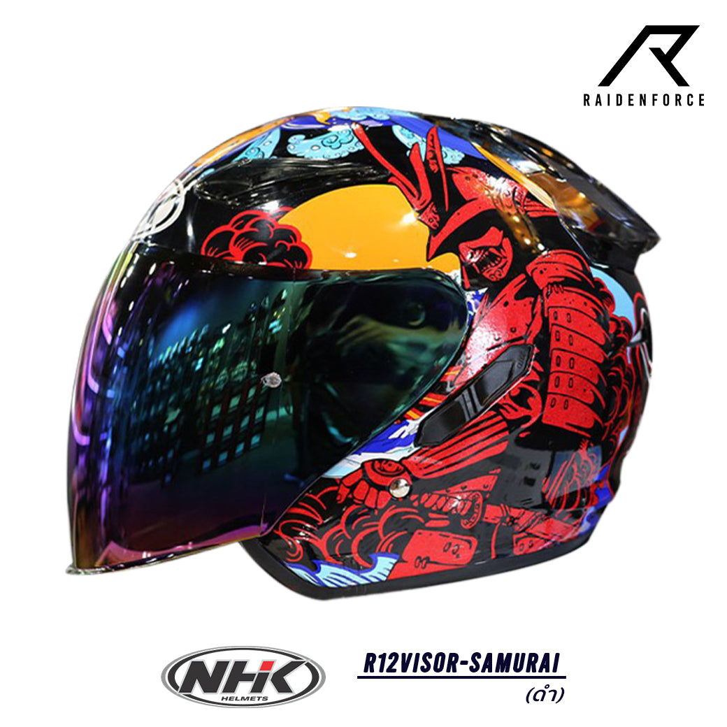 NHK R12Visor-Samurai Helmet Black – RAIDENFORCE ONLINE&E-COM