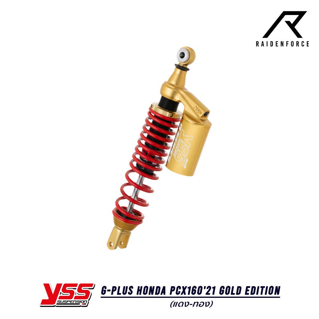 Shock YSS G-Plus Honda PCX160'21 Gold Edition color red/gold