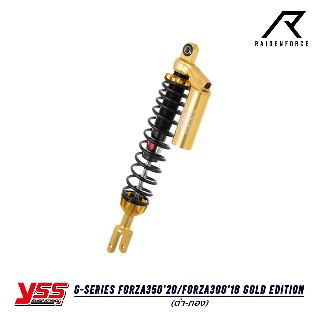 โช้ค YSS G-Series Honda Forza350'20/Forza300'18 Gold Edition สี ดำ/ทอง