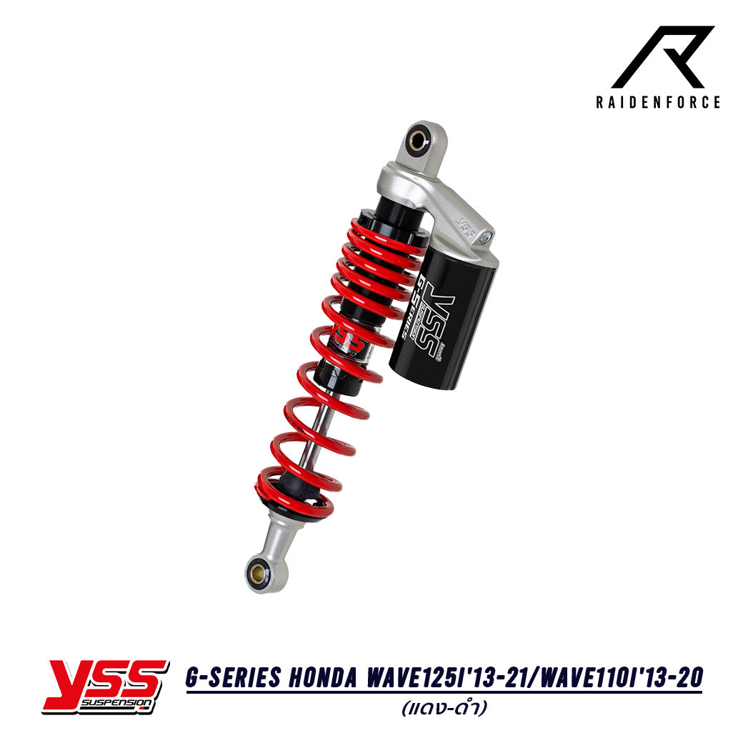 โช้ค YSS G-Series Honda Wave125i'13-21/Wave110i'13-20 สี แดง/ดำ
