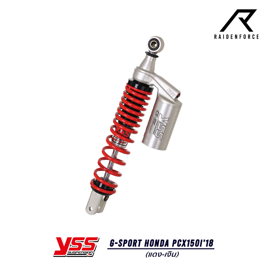 Shock YSS G-Sport Honda PCX150i'18 color red/silver