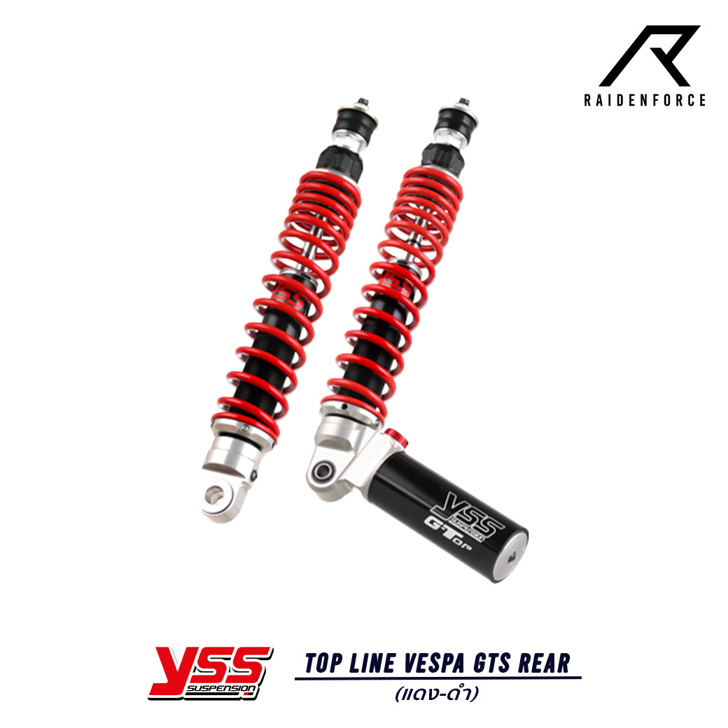 Shock YSS Top line Vespa GTS Rear color red/black
