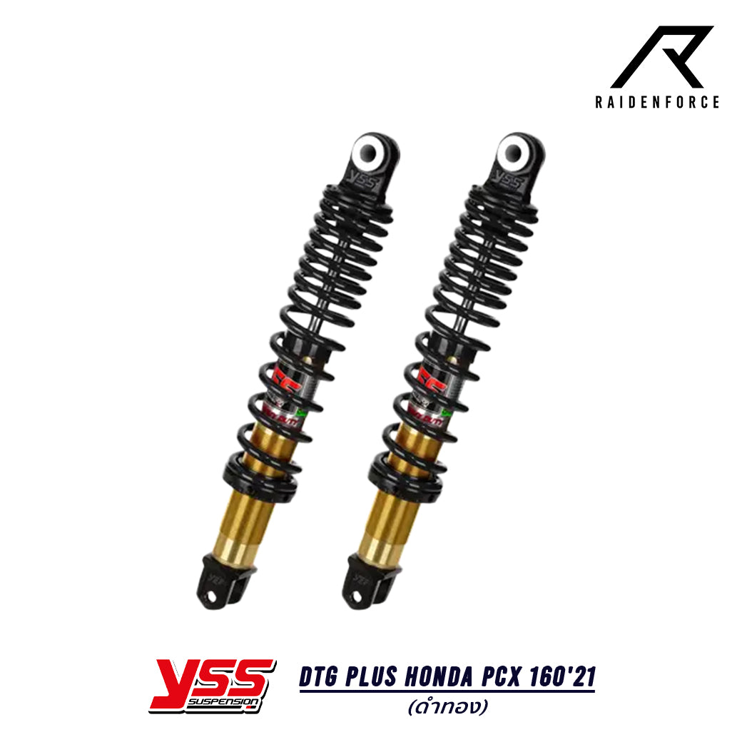 Shock YSS DTG PLUS HONDA PCX 160'21 gold/black TB220-365T-02-38P