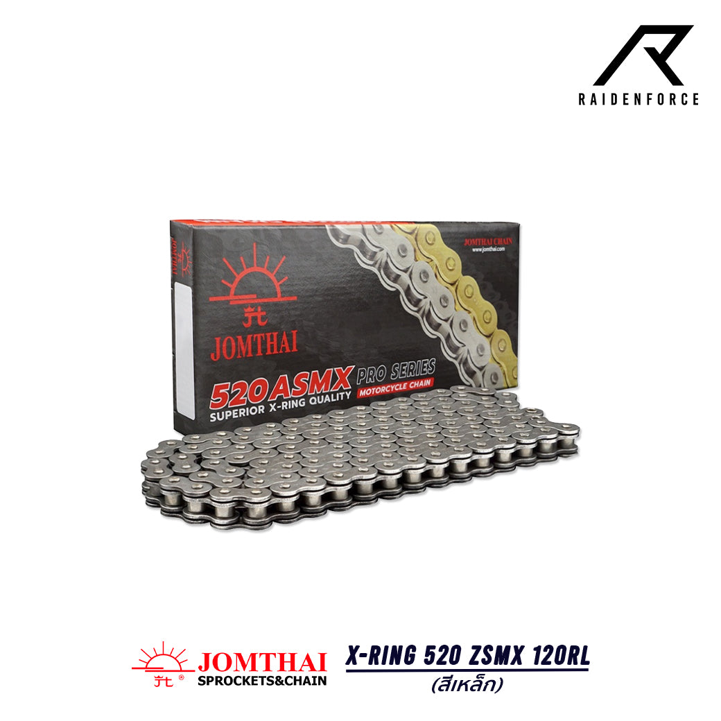 JOMTHAI X-Ring 520 ZSMX 120RL chain, steel color