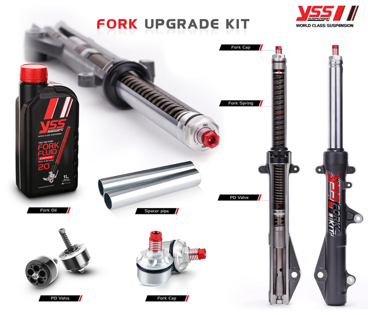 ชุดอัฟเกรดโช๊คหน้า YSS Fork Upgrade Kit RE\Interceptor 650 Raiden Force