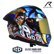 หมวกกันน็อค RANDOM CZ-R BT Chang suek น้ำเงินด้าน