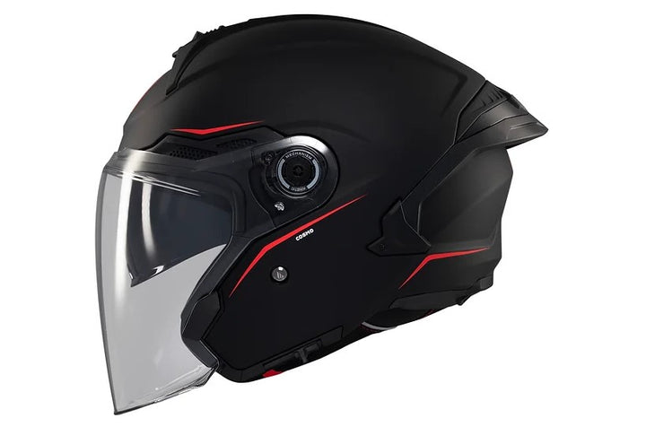 MT Cosmo SV Solid Matt Black Helmet, matte black