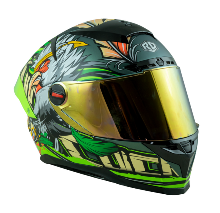 Random CZ-R BT CockFighting Helmet, Midnight Green