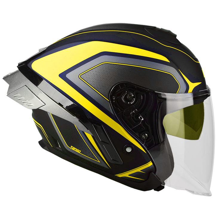 หมวกกันน็อค   LAZER TANGO SR HEXA ดำเหลือง ด้าน