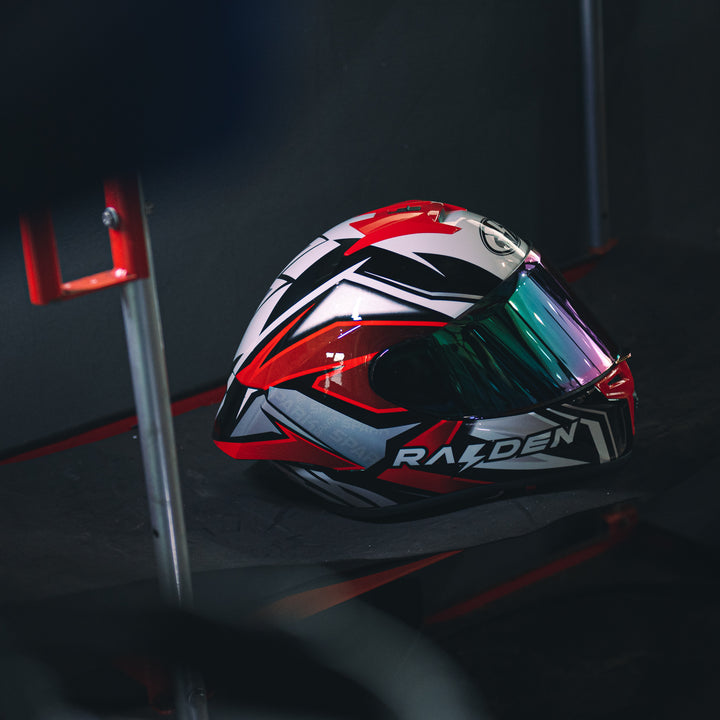 RAIDEN SPARK BOLT RED HELMET