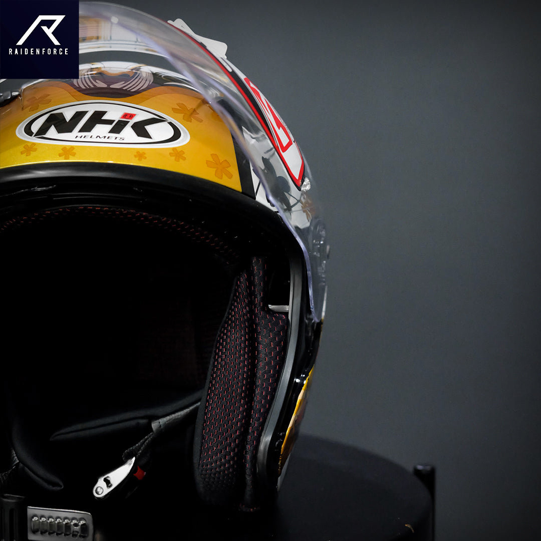 NHK OpenFace S1 GPPRO-GEISHA Gold Helmet