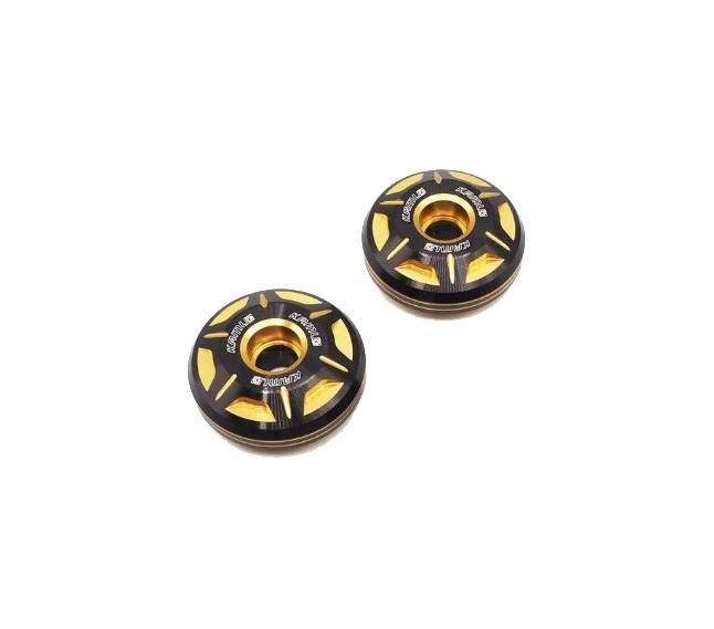 KAMUI handlebar end nut, two-tone V.1, 34 mm (can be used with all models)