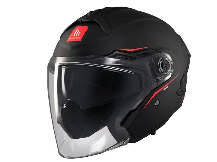 MT Cosmo SV Solid Matt Black Helmet, matte black