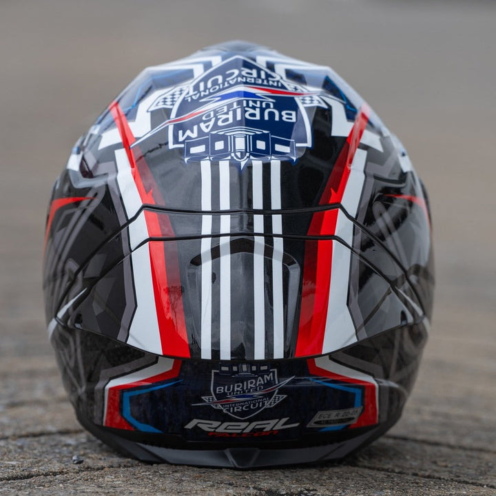 REAL Helmet Falcon Buriram - Black, Blue, Red
