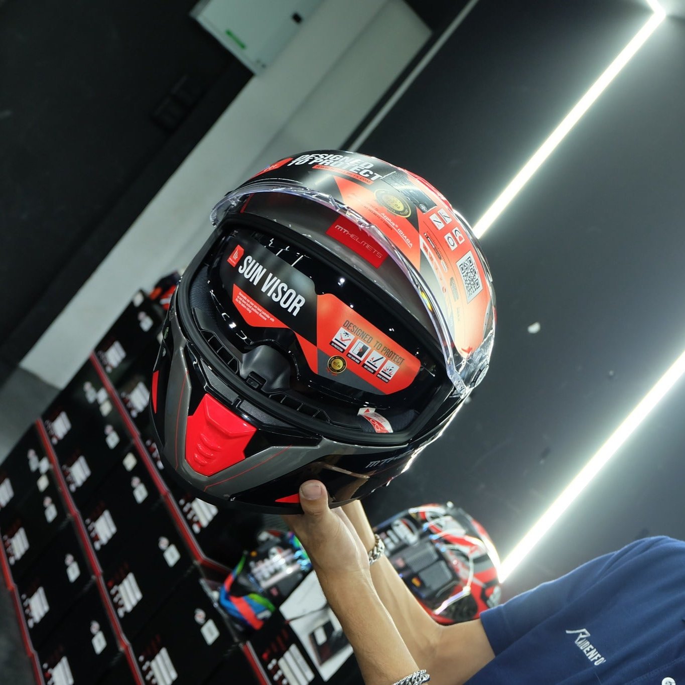 セキュリティ・セーフティ JERK FLAME JET HELMET MT Thunder4 SV Jerk Gloss red helmet – RAIDENFORCE ONLINE&E-COM