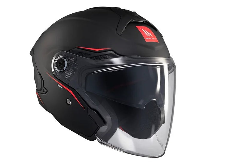 MT Cosmo SV Solid Matt Black Helmet, matte black