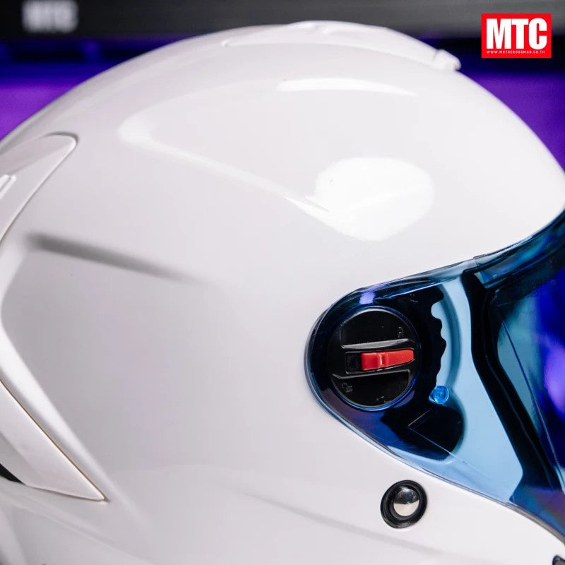 หมวกกันน็อค ID HELMET E-TRON  พื้น ขาว