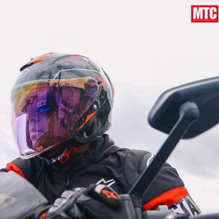 หมวกกันน็อค ID HELMET E-TRON  OMEGA ดำเงา