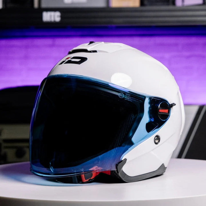 หมวกกันน็อค ID HELMET E-TRON  พื้น ขาว