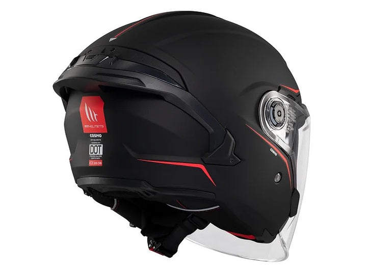 MT Cosmo SV Solid Matt Black Helmet, matte black