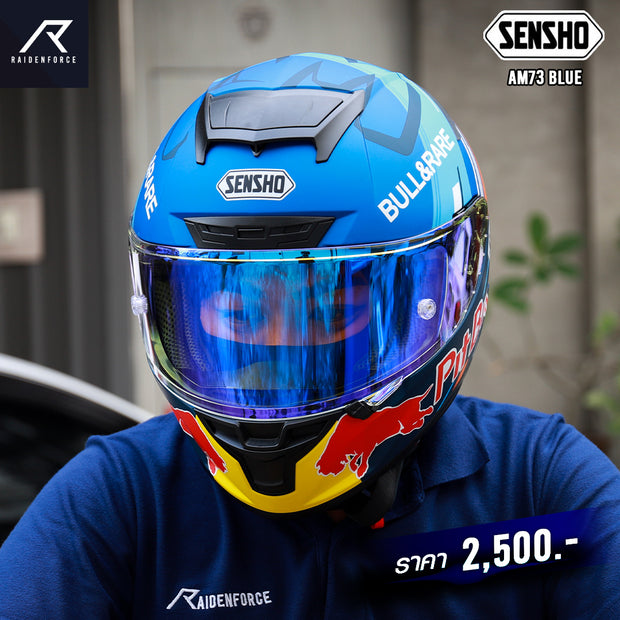 หมวกกันน็อค SENSHO HELMET AM73  Blue