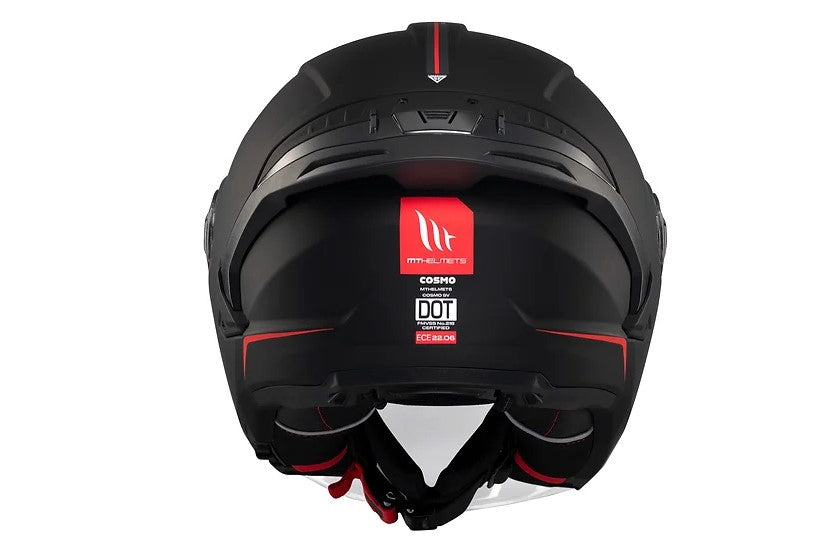 MT Cosmo SV Solid Matt Black Helmet, matte black