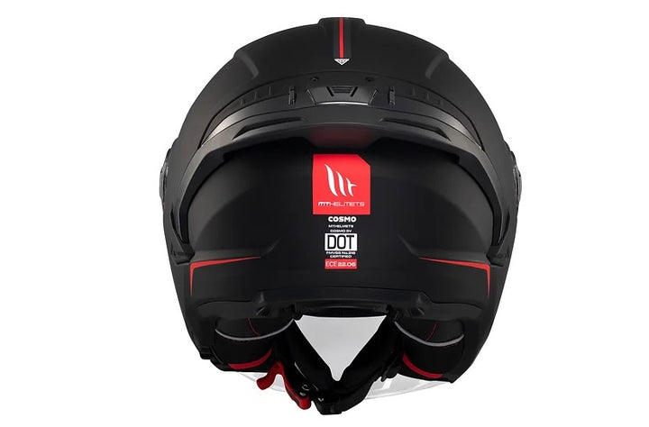 MT Cosmo SV Solid Matt Black Helmet, matte black