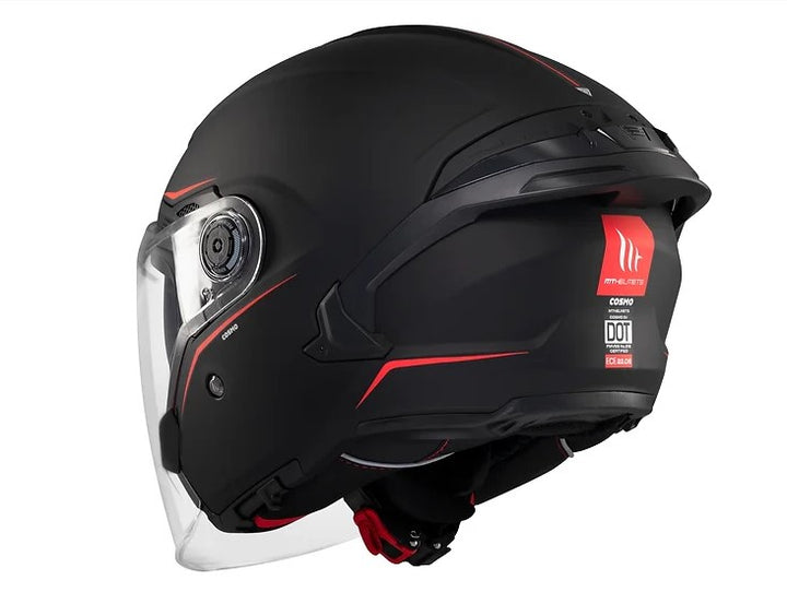 MT Cosmo SV Solid Matt Black Helmet, matte black