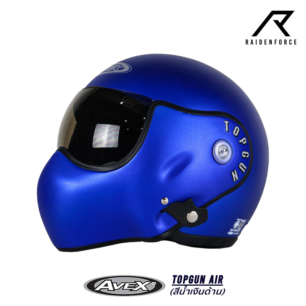 หมวกกันน็อค Avex Topgun Air สีน้ำเงินด้าน