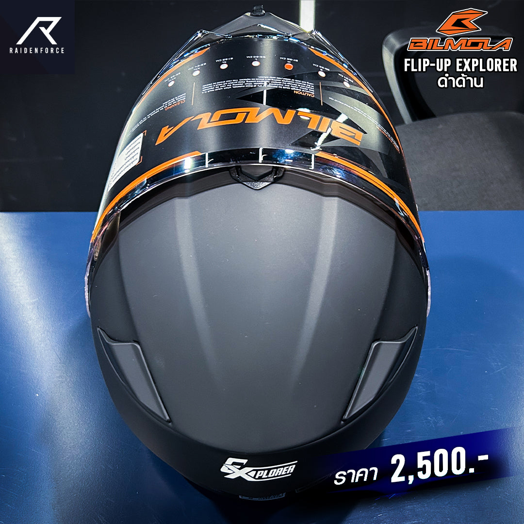 BILMOLA Flip-up Explorer Helmet, Matte Black – RAIDENFORCE