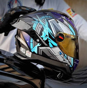 หมวกกันน็อค RANDOM CZ-R BT Space ODY เทาด้าน