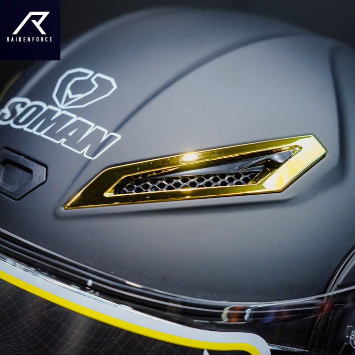 SOMAN Flip-up Helmet - SM955 Matte Black