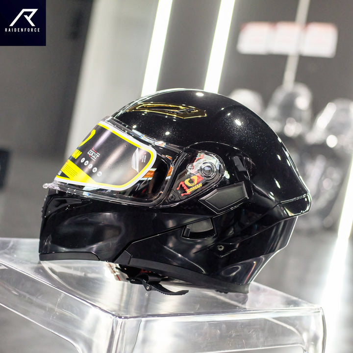 SOMAN Flip-up Helmet - SM955 Glossy Black