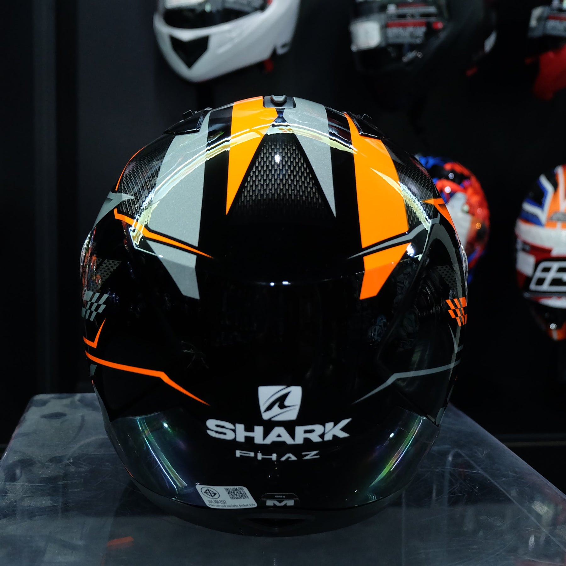 SHARK RIDILL PHAZ HE0533 Helmet Black Orange – RAIDENFORCE