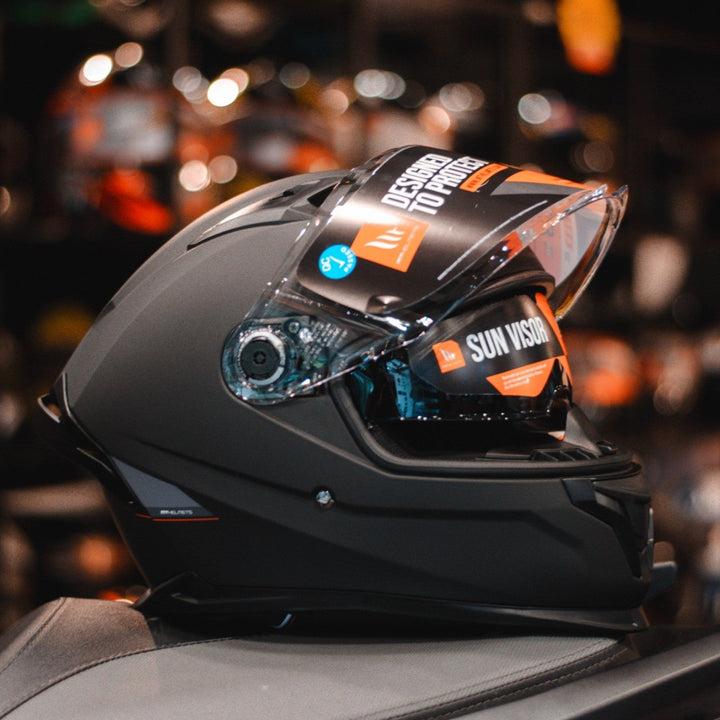 หมวกกันน็อค MT BRAKER SV Solid Matt Black สีดำด้าน