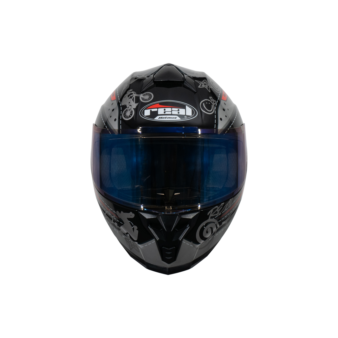 หมวกกันน็อค REAL Helmet Falcon  Extreme ดำแดง