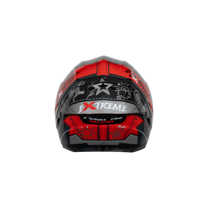หมวกกันน็อค REAL Helmet Falcon  Extreme ดำแดง