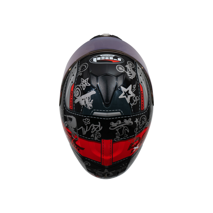 หมวกกันน็อค REAL Helmet Falcon  Extreme ดำแดง