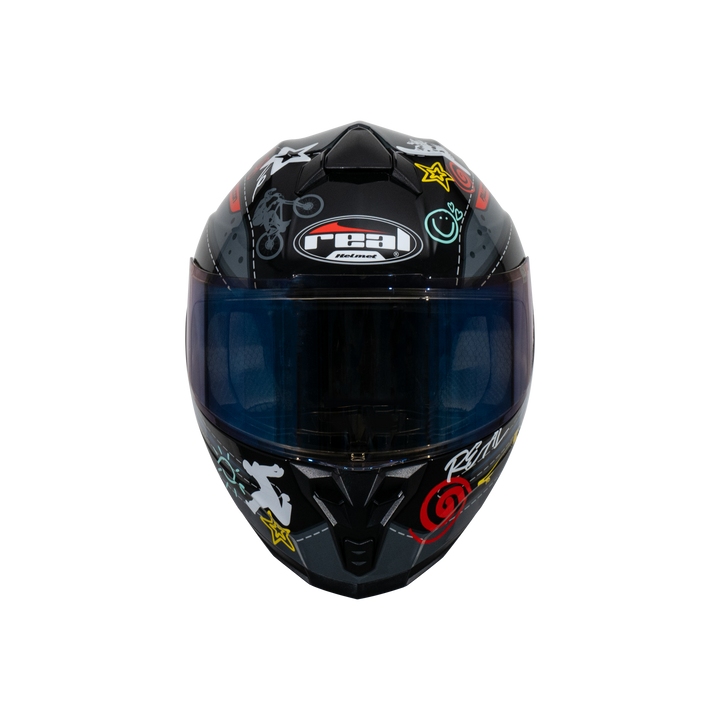 REAL Helmet Falcon Buriram - Black, Blue, Red