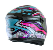 หมวกกันน็อค ID HELMET SPARTAN BT Fast8 S2 สีฟ้า