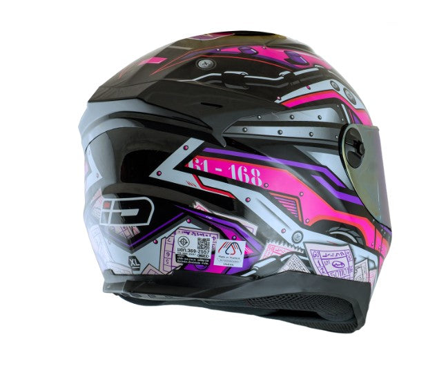 หมวกกันน็อค ID HELMET SPARTAN BT Fast8  S2 สีดำ