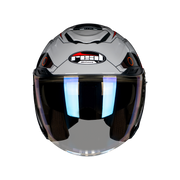 หมวกกันน็อค Real Helmets Havana Robotech สีเทาดำ