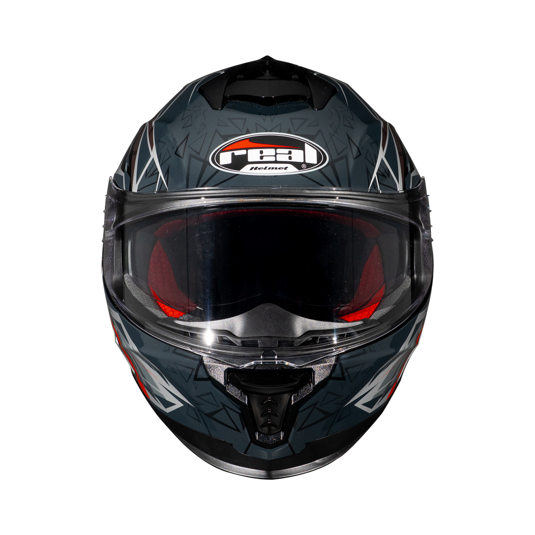 หมวกกันน็อค Real Helmet Hurricane-Impact 2   เงิน