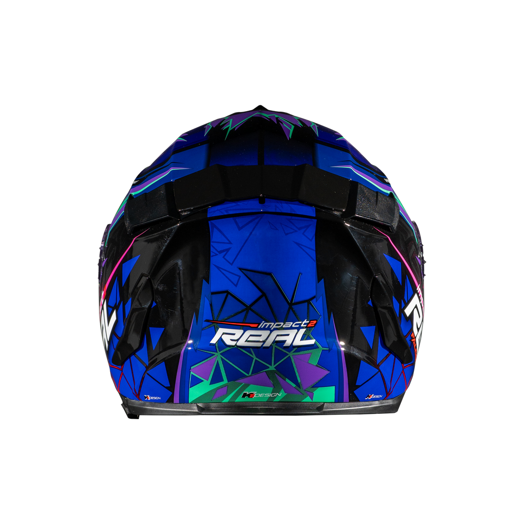 หมวกกันน็อค Real Helmet Hurricane-Impact 2   ม่วง