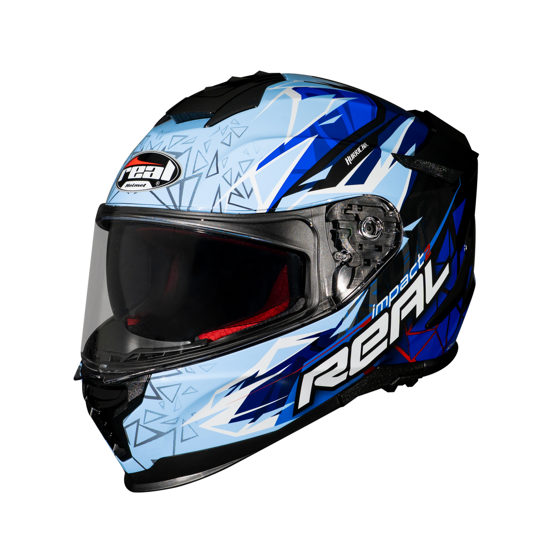 หมวกกันน็อค Real Helmet Hurricane-Impact 2   ฟ้า