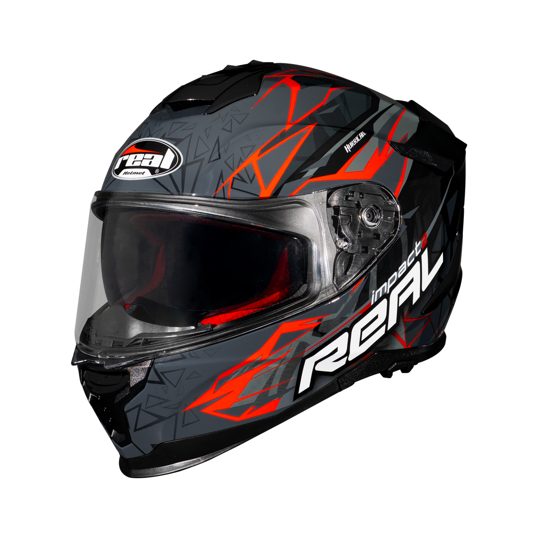 หมวกกันน็อค Real Helmet Hurricane-Impact 2   แดง
