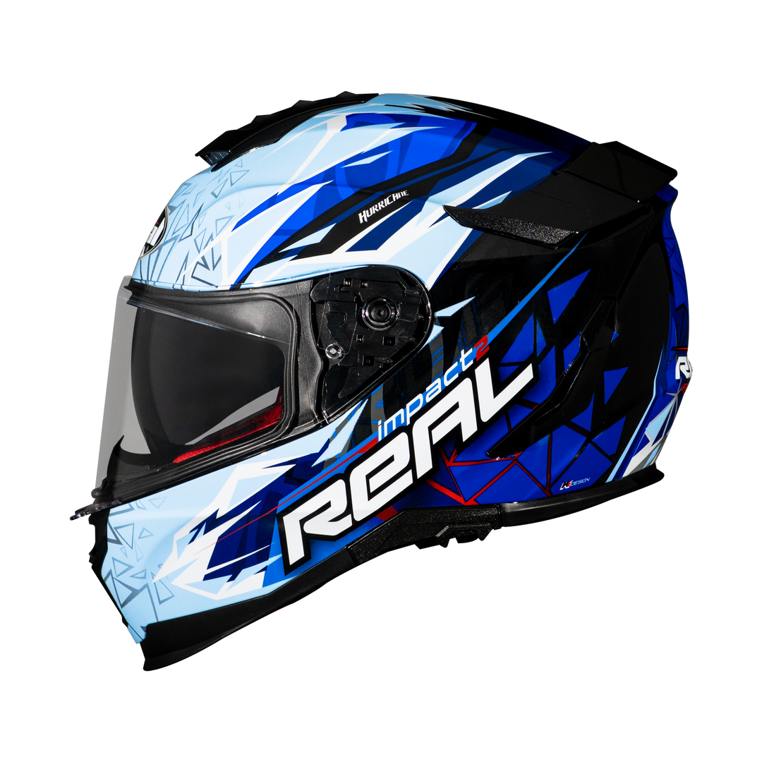 หมวกกันน็อค Real Helmet Hurricane-Impact 2   ฟ้า