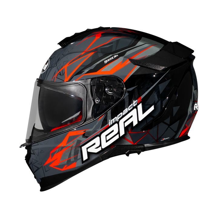 หมวกกันน็อค Real Helmet Hurricane-Impact 2   แดง